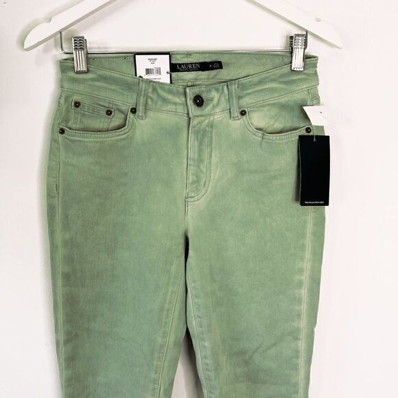 NEW LAUREN Ralph Lauren Premier Skinny Ankle Jeans in Aloe - Picture 3 of 7